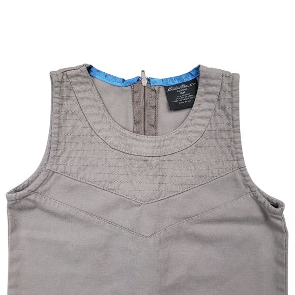 Eddie Bauer School Uniform Jumper Dress Girls 6X Khaki Pockets Kids - Picture 2 of 7